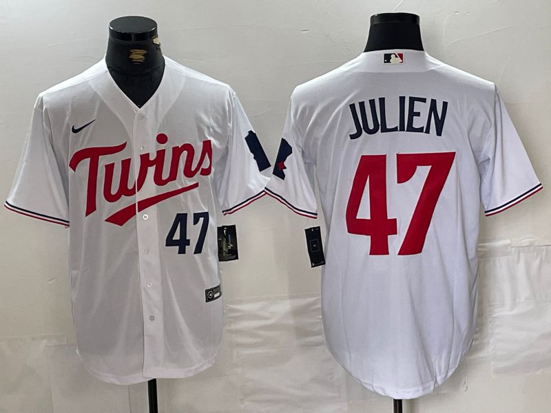 Men Minnesota Twins #47 Julien White 2024 Nike Game MLB Jersey style 3->minnesota twins->MLB Jersey